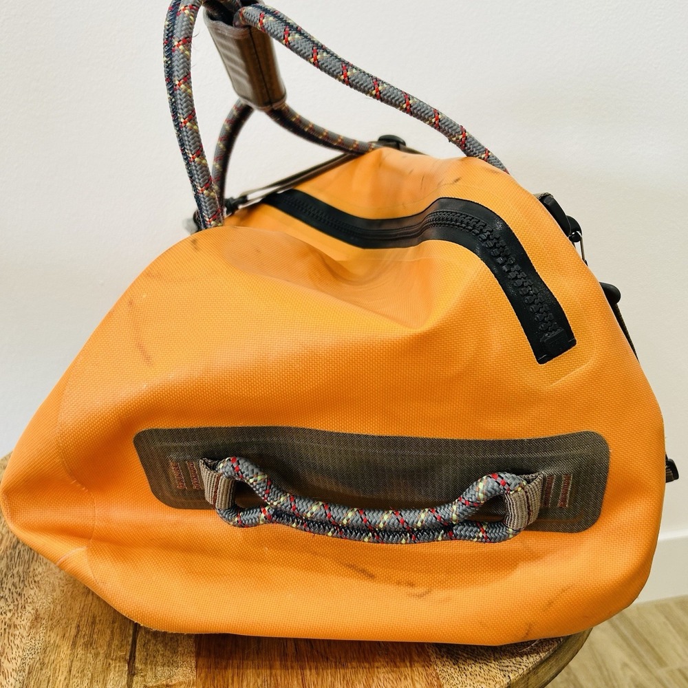 Fishpond Thunderhead Submersible Orange Duffel- Eco Luggage Used One Hole - Picture 3 of 11